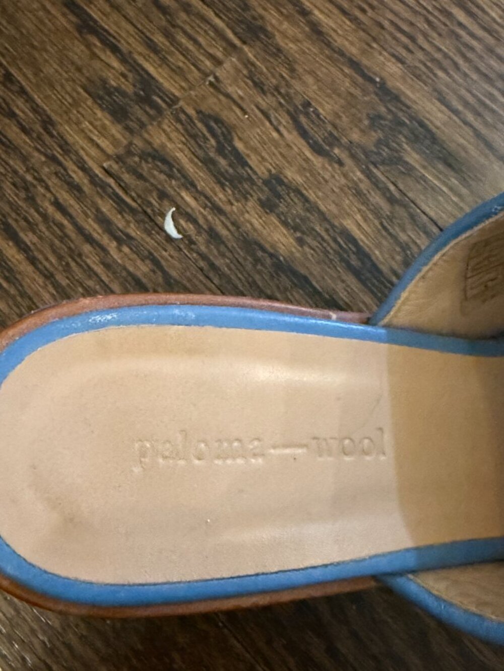 Paloma Wool Chess Sandal Blue/White Size 8 - Picture 5 of 8